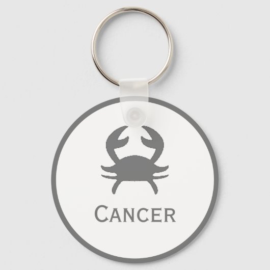 Krebszeichen des Zodiac-Designs Schlüsselanhänger (Vorderseite)