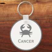 Krebszeichen des Zodiac-Designs Schlüsselanhänger (Rückseite)