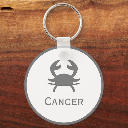 Krebszeichen des Zodiac-Designs Schlüsselanhänger (Rückseite)