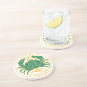 Krebszeichen des Zodiaks Getränkeuntersetzer (Seite)