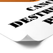 Krebszerstörung im Progress-Poster Poster (Ecke)