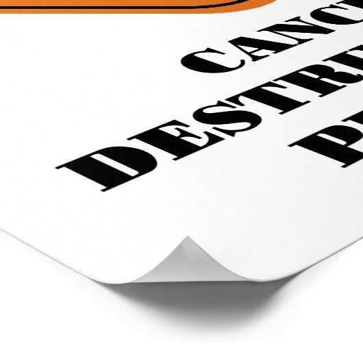 Krebszerstörung im Progress-Poster Poster (Ecke)