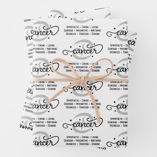 Krebszodiac-Traktorenumhüllungsblätter Geschenkpapier Set (Beispiel)