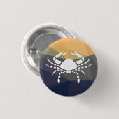 Krebszodiakum markiert den runden Knopf. Button (Vorne & Hinten)