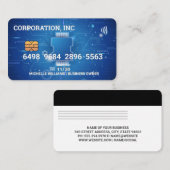 Kredit | Debitkarte | Computerhardware Visitenkarte (Vorne/Hinten)