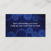 Kredit-Reparatur-Visitenkarten Visitenkarte (Vorderseite)