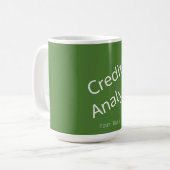 "KREDITANALYST" KAFFEETASSE (Vorderseite Links)