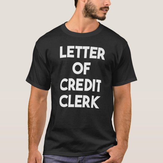 Kreditbrief T-Shirt (Vorderseite)
