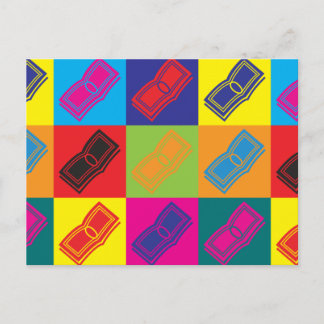 Kredite Pop Art Postkarte