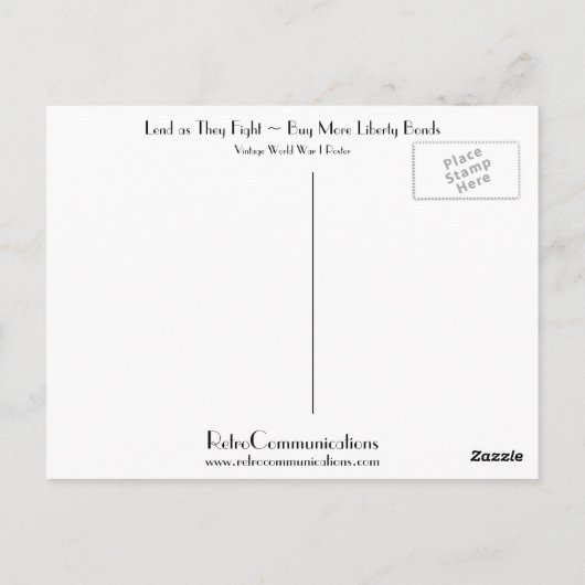 Kredite, während sie kämpfen ~ Kaufen Sie mehr Fre Postkarte (Rückseite)