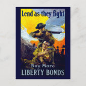 Kredite, während sie kämpfen ~ Kaufen Sie mehr Fre Postkarte (Vorderseite)