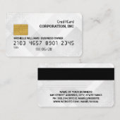 Kreditkarte | Abstrakter Hintergrund mit weißer Ge Visitenkarte (Vorne/Hinten)