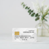 Kreditkarte | Abstrakter Hintergrund mit weißer Ge Visitenkarte (Stehend Vorderseite)