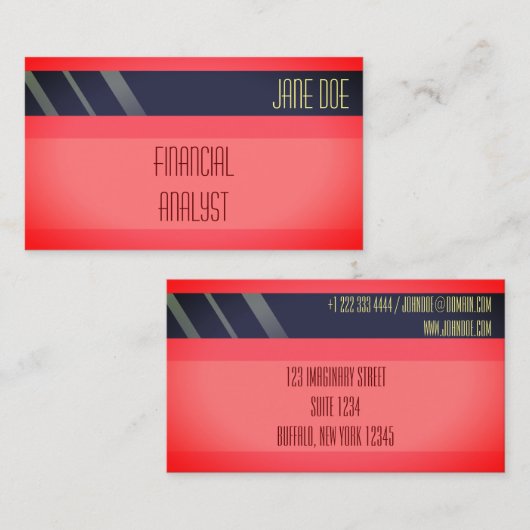 "Kreditkarte-Art-Visitenkarte No.16 " Visitenkarte (Vorne/Hinten)