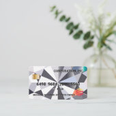 Kreditkarte | Diamant Hintergrund Visitenkarte (Stehend Vorderseite)