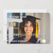 Kreditkarte Foto Abschluss Ankündigung (Vorderseite)