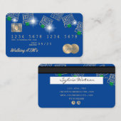 Kreditkarte Geldautomat Visitenkarte (Vorne/Hinten)