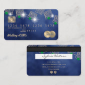 Kreditkarte Geldautomat Visitenkarte (Vorne/Hinten)