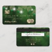 Kreditkarte Geldautomat Visitenkarte (Vorne/Hinten)