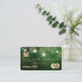 Kreditkarte Geldautomat Visitenkarte (Stehend Vorderseite)