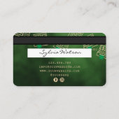 Kreditkarte Geldautomat Visitenkarte (Rückseite)