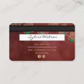 Kreditkarte Geldautomat Visitenkarte (Rückseite)