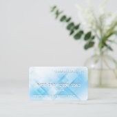 Kreditkarte | Geometric Blue Abstrakt Visitenkarte (Stehend Vorderseite)