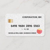 Kreditkarte | Geometrischer weißer Tile Visitenkarte (Vorderseite)