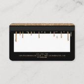 Kreditkarte gestohlen Danke, Gold zu trinken Visitenkarte (Rückseite)