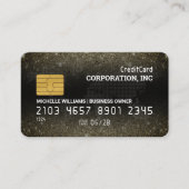 Kreditkarte | Glitzer Sparkle Visitenkarte (Vorderseite)