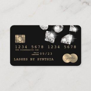 Kreditkarte Gold Diamonds Visitenkarte
