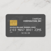 Kreditkarte | Grau | Karte der Welt (Vorderseite)