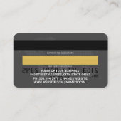 Kreditkarte | Grau | Karte der Welt (Rückseite)