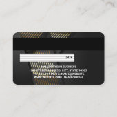 Kreditkarte | Hintergrund der schwarzen Streifen Visitenkarte (Rückseite)