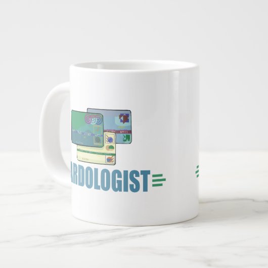 Kreditkarte Jumbo-Tasse (Vorderseite Links)