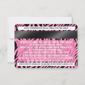 Kreditkarte Mall Scavenger Jagd Party Einladung (Rückseite)