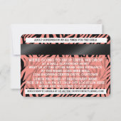 Kreditkarte Mall Scavenger Jagd Party Einladung (Rückseite)