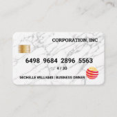 Kreditkarte | Marmortextur Visitenkarte (Vorderseite)