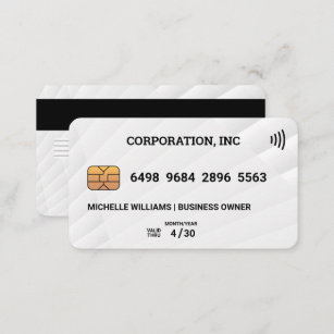 Kreditkarte   Muster der weißen Paneele Visitenkarte