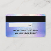 Kreditkarte | Pastellfolie Textur Visitenkarte (Rückseite)