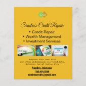 Kreditkarte Schwarz und Gold Flyer (Vorne)