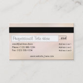 Kreditkarte Stil BUSINESS CARD (zweiseitig) schwar Visitenkarte (Rückseite)