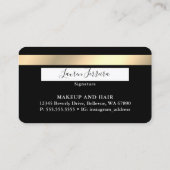 Kreditkarte Stil rosa Tropfen Visitenkarte (Rückseite)