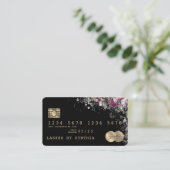 Kreditkarte Stilvoll Grünpflanzen Visitenkarte (Stehend Vorderseite)