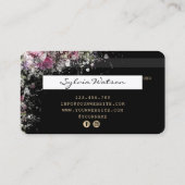 Kreditkarte Stilvoll Grünpflanzen Visitenkarte (Rückseite)