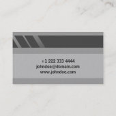 "Kreditkarte Style Business Card No.12" Visitenkarte (Rückseite)