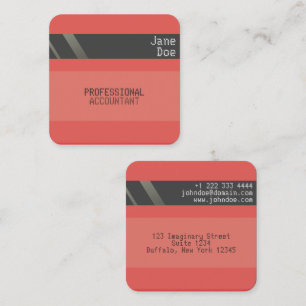 "Kreditkarte Style Business Card No.13" Quadratische Visitenkarte