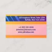 "Kreditkarte Style Business Card No.6" Visitenkarte (Rückseite)