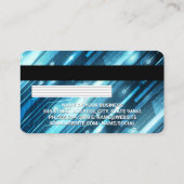Kreditkarte | Technologie - Hintergrund Visitenkarte (Rückseite)