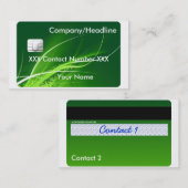 Kreditkarte Visitenkarte (Vorne/Hinten)